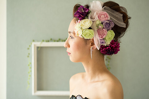 カラードレス紺